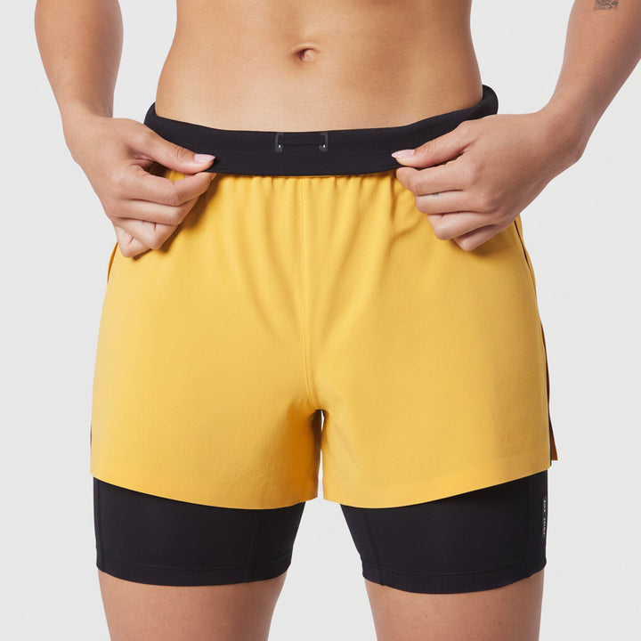 Vorti Side Split Liner Short - Amber