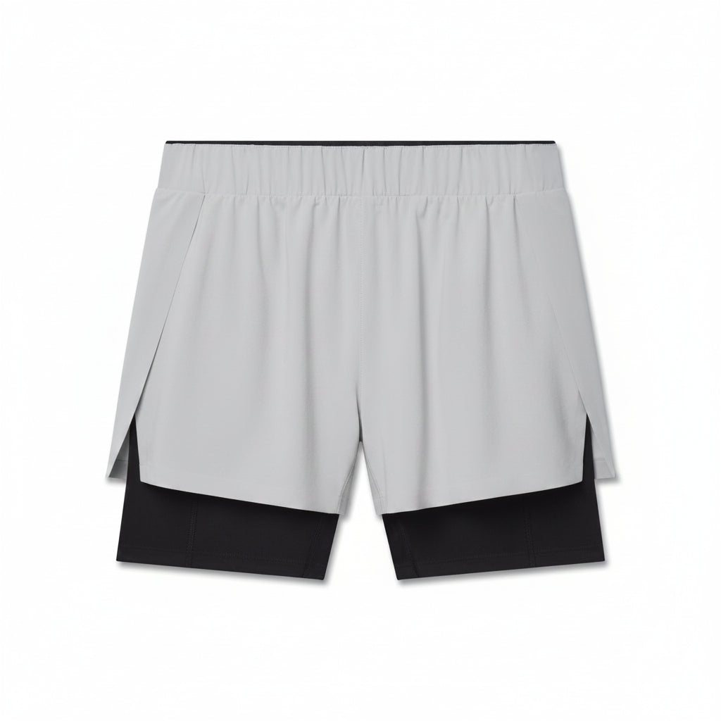 Vorti Side Split Liner Short - Slate Grey