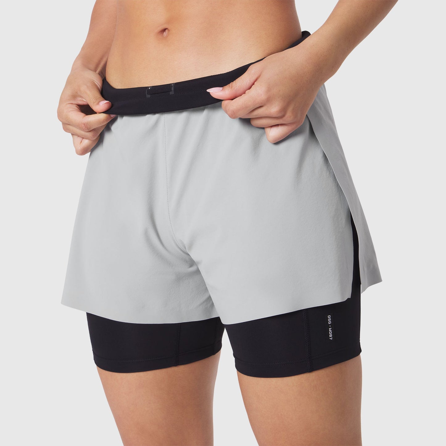 Vorti Side Split Liner Short - Slate Grey