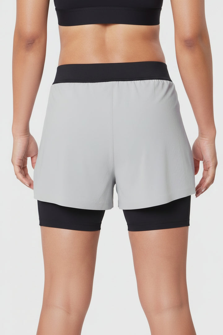 Vorti Side Split Liner Short - Slate Grey