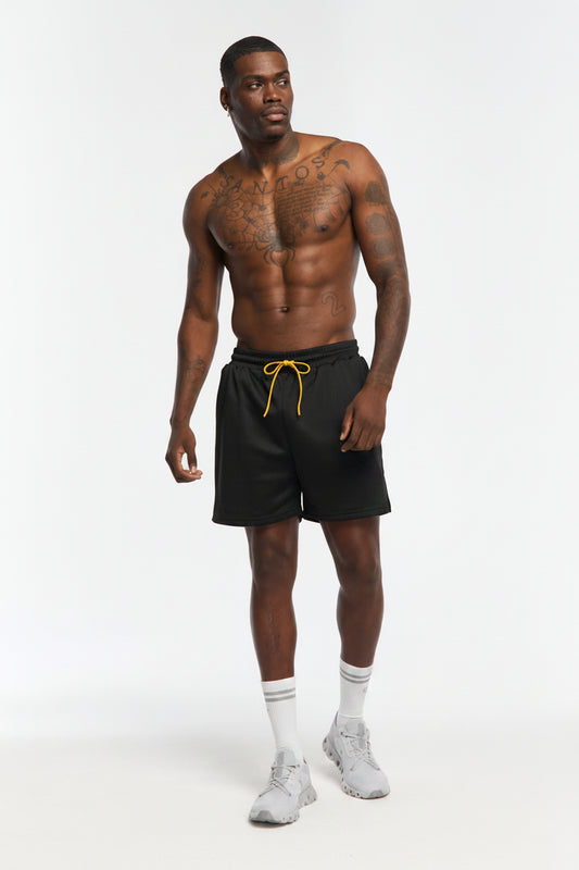 Top Marks Shorts - Black/Yellow