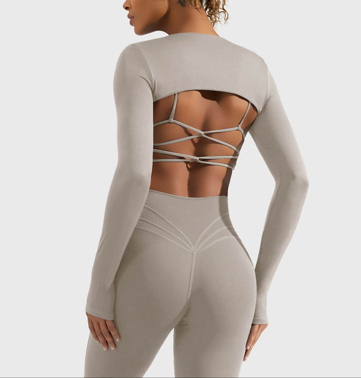 Vorti Crissy Long Sleeve Bolero Shrug