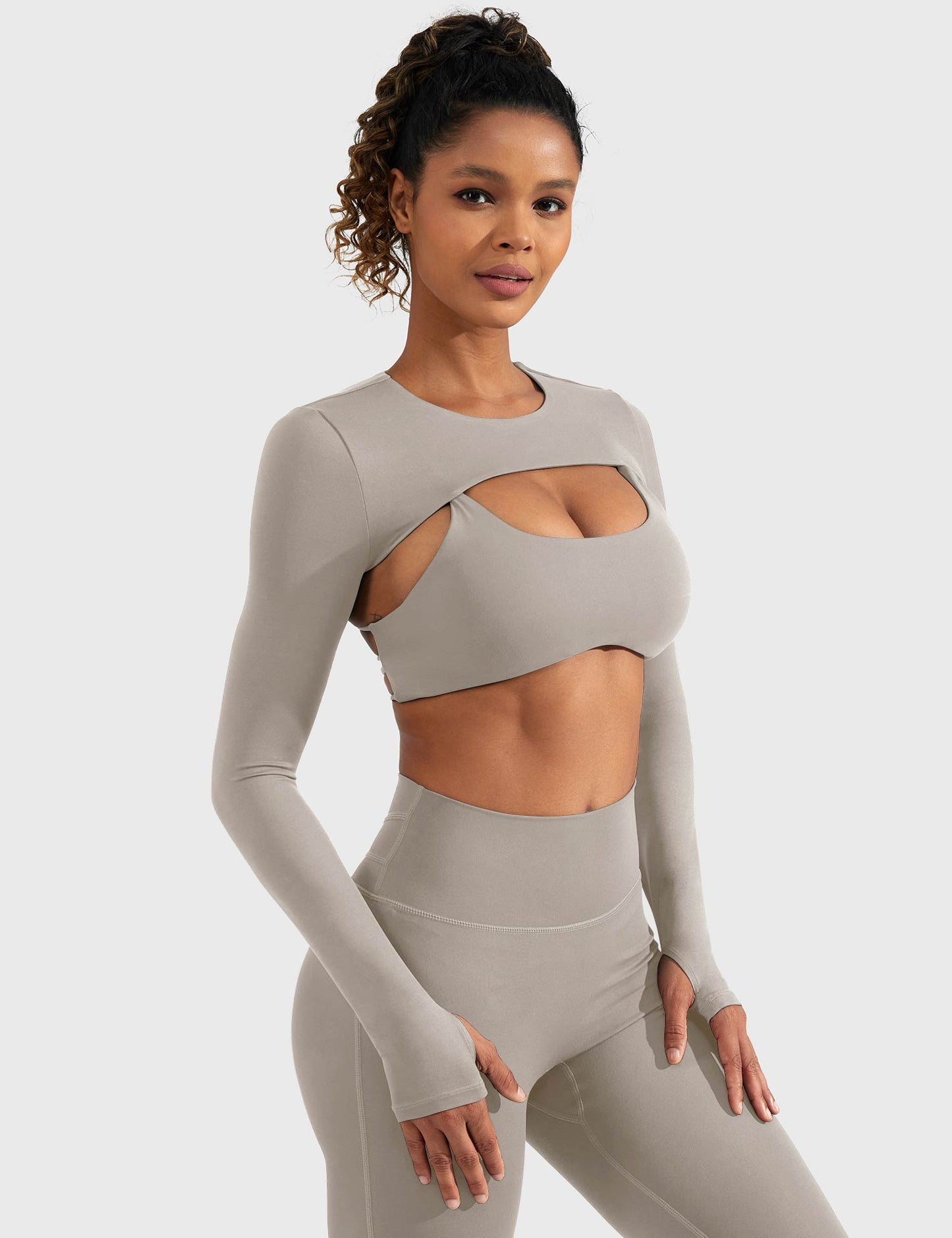 Vorti Crissy Long Sleeve Bolero Shrug