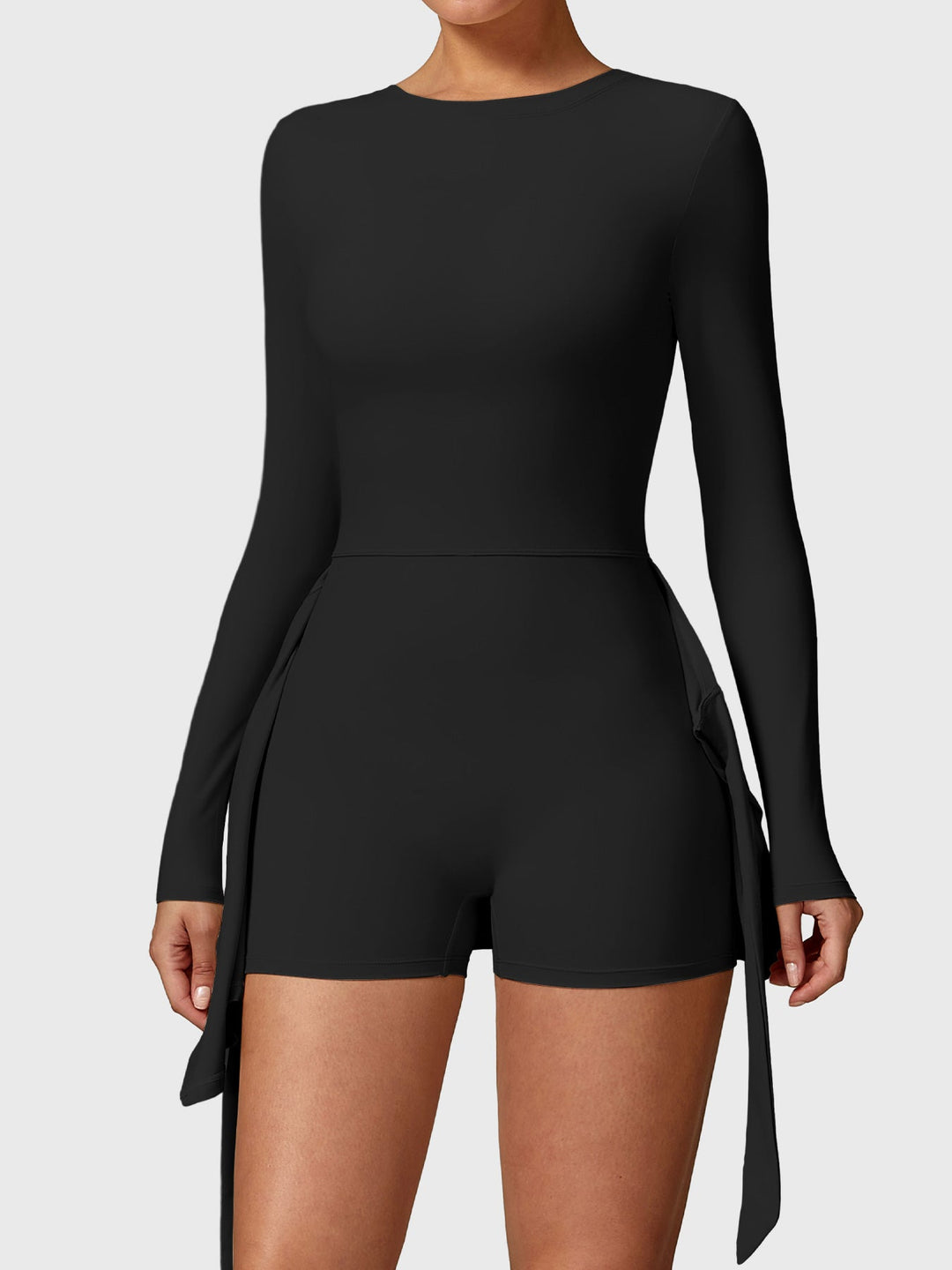 Vestido de Ténis de Manga Comprida Vorti Preto