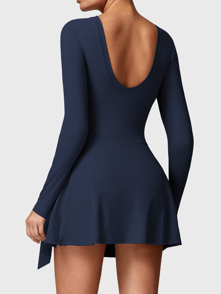 Vorti Long Sleeve Tennis Dress Deep Blue