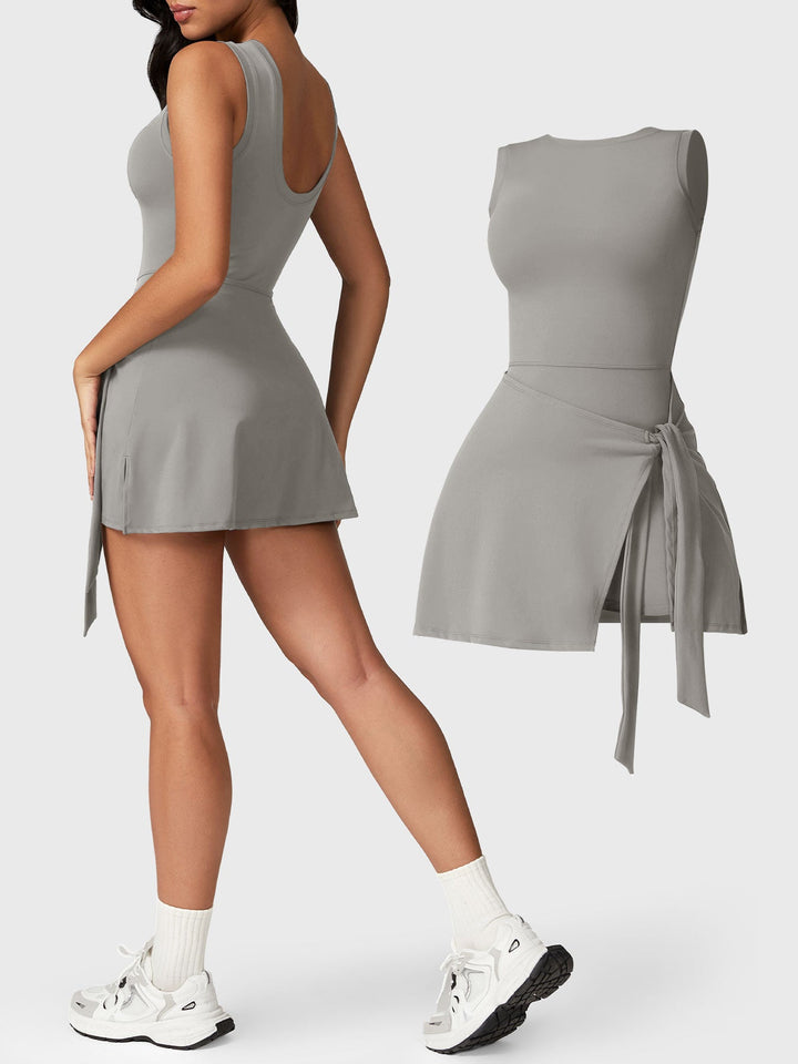 Vorti Sleeveless Tennis Dress Grey