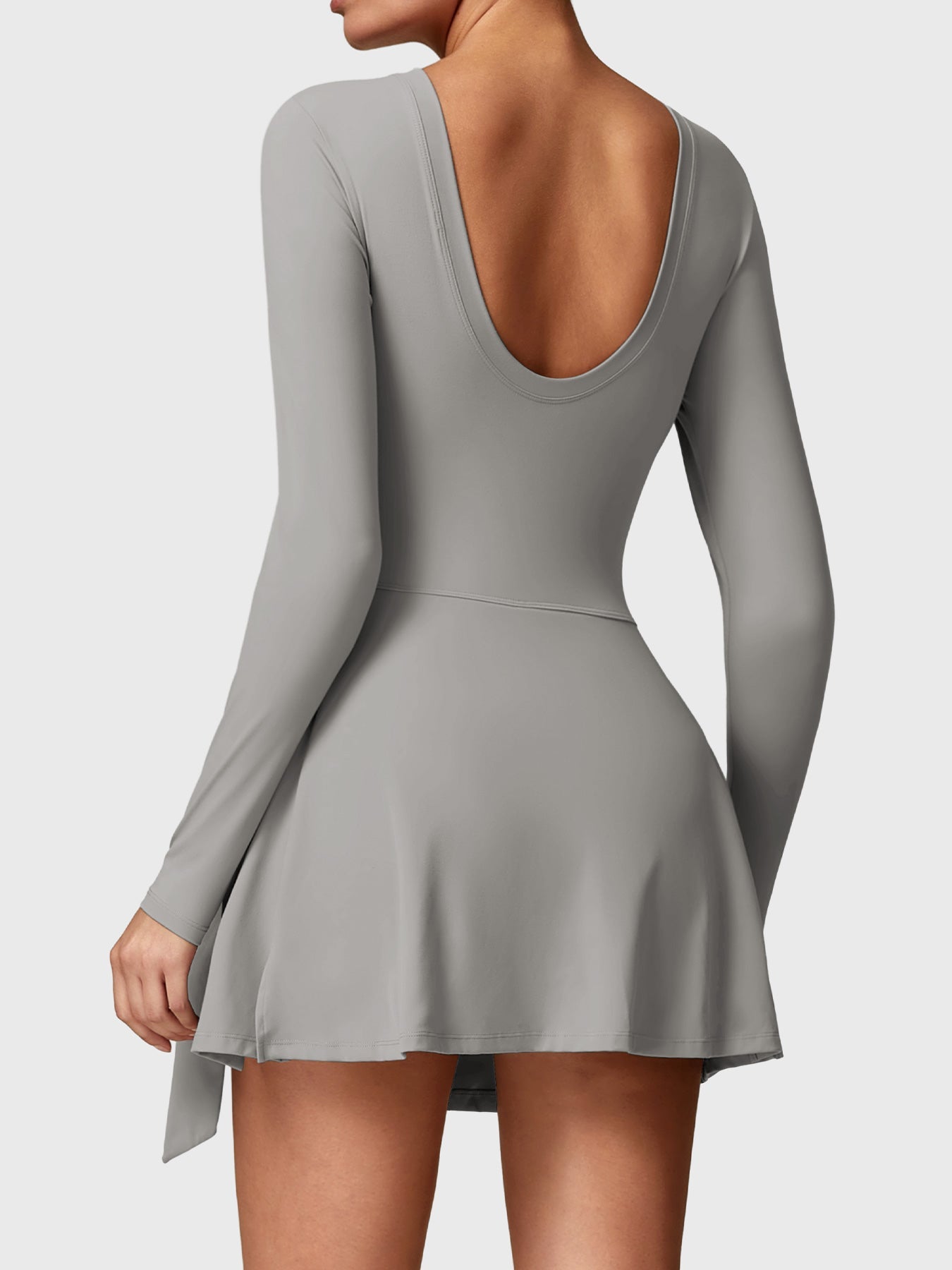 Renee Long Sleeve Tennis Dress Grey
