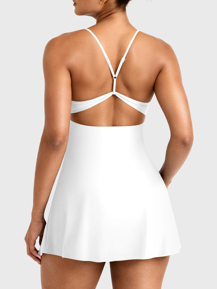Vorti Backless Tennis Dress White
