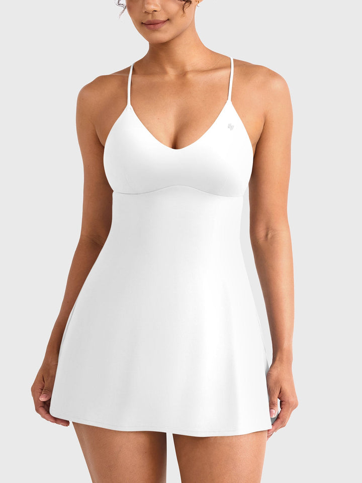 Vorti Backless Tennis Dress White