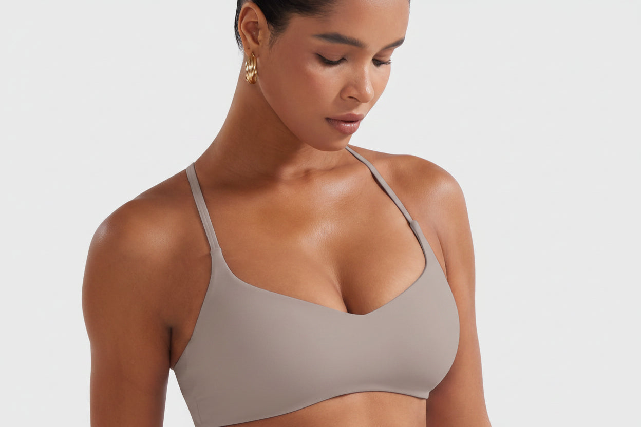 Paisely Y‑Back Sports Bra Oat