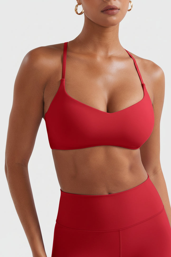 Vorti Y‑Back Sports Bra Chili Red