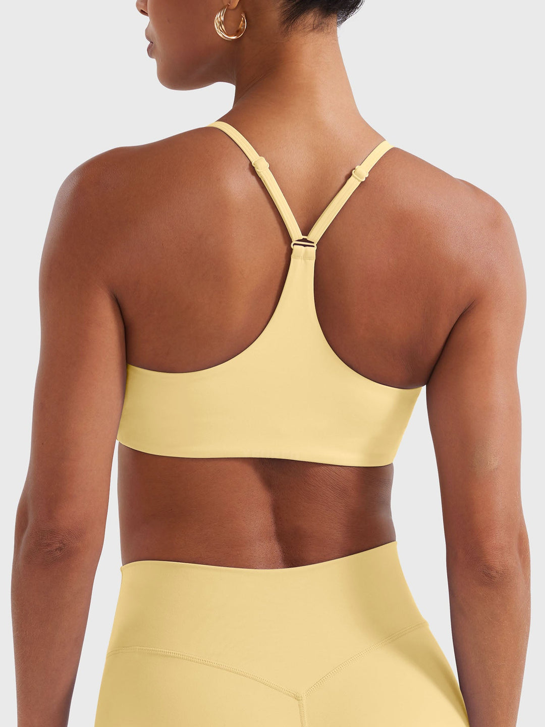 Vorti Y‑Back Sports Bra Milk Yellow