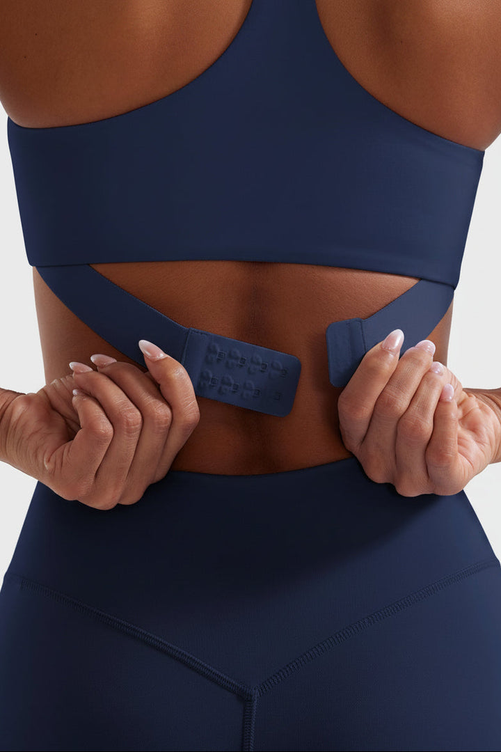 Vorti Y‑Back Sports Bra Navy