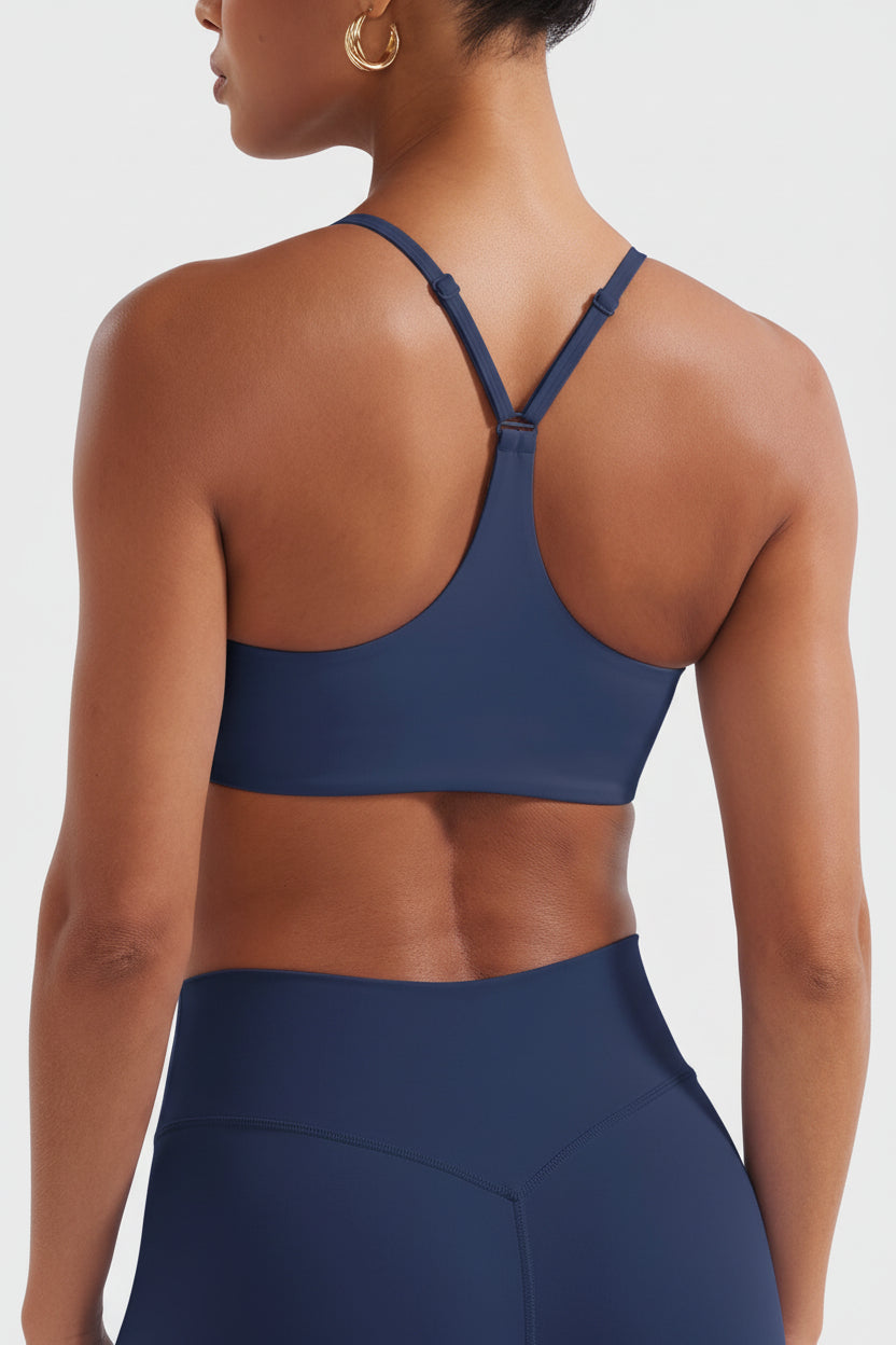 Vorti Y‑Back Sports Bra Navy