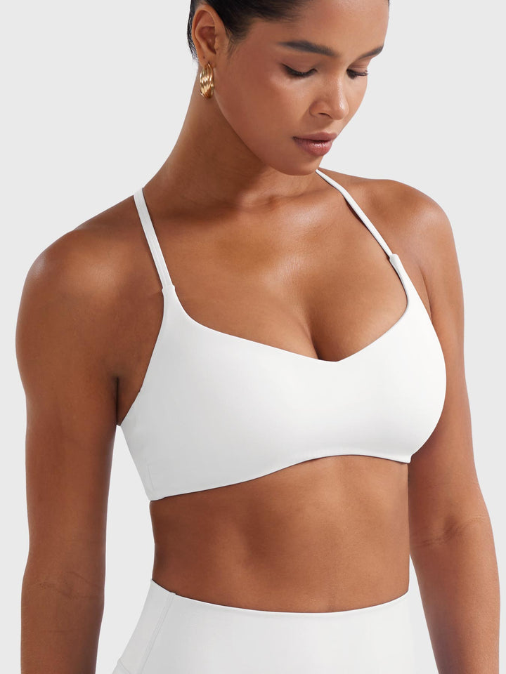 Vorti Y‑Back Sports Bra White
