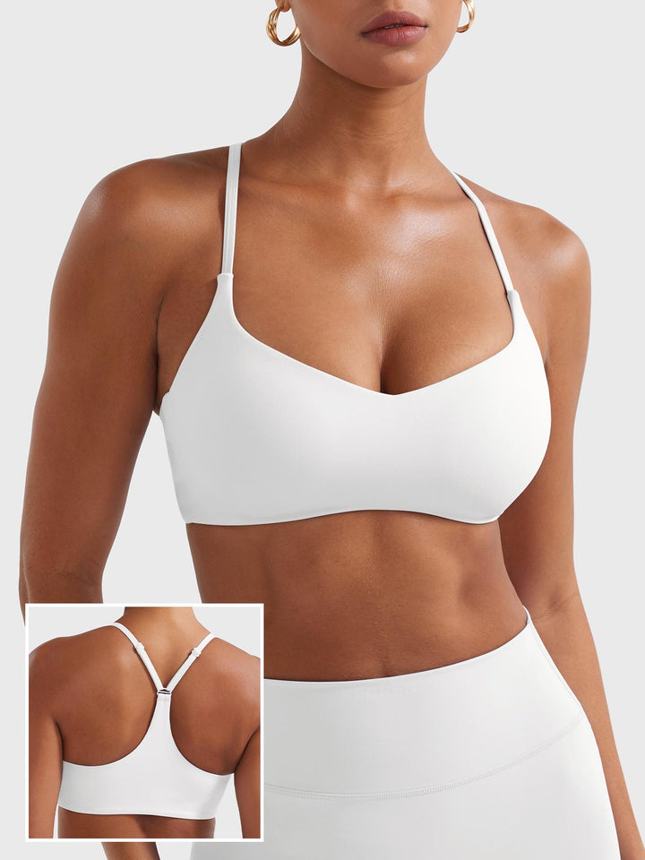 Vorti Y‑Back Sports Bra White
