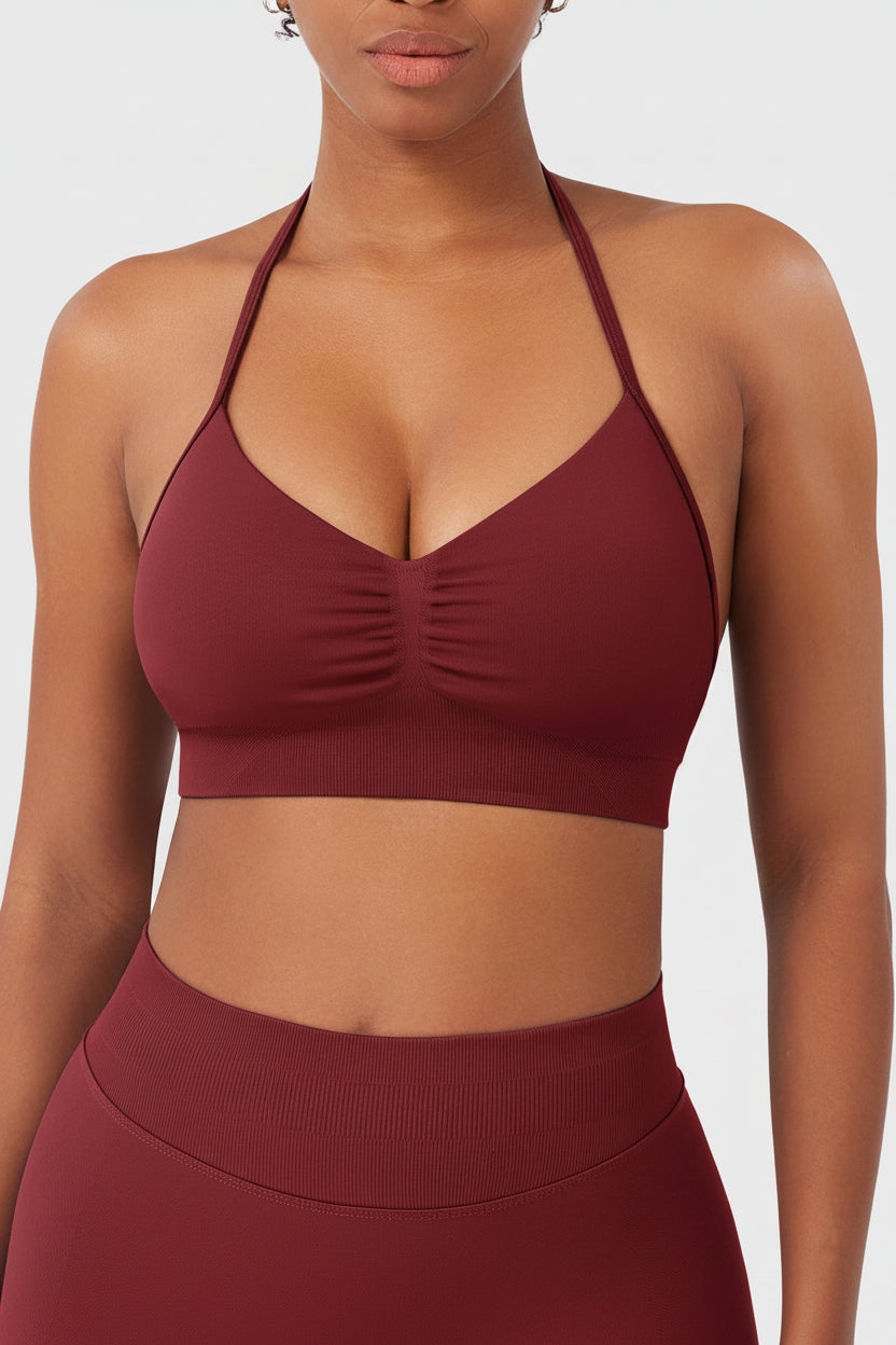 Vorti Vanie SoftHue Halter Sports Bra