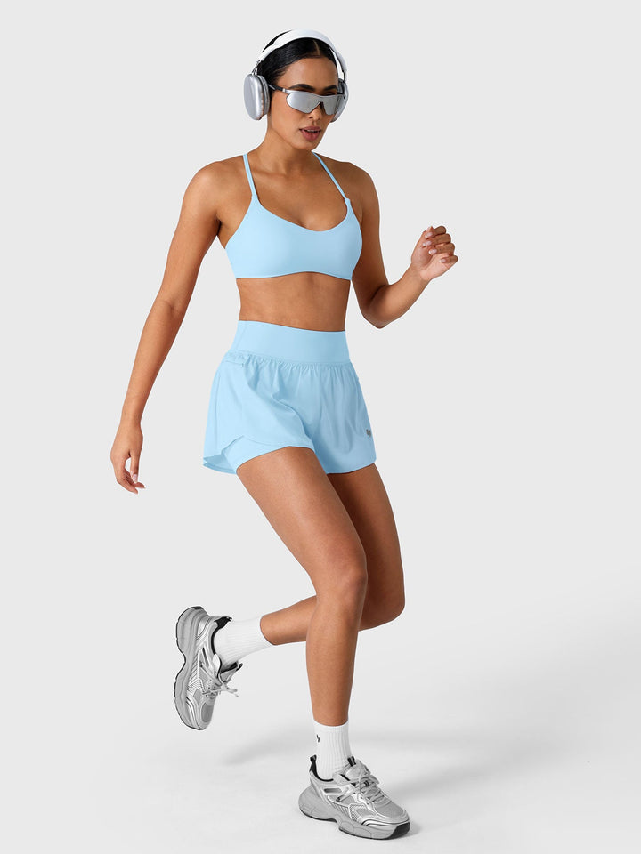 Vorti Hafsany 2-in-1 Running Shorts Light Blue