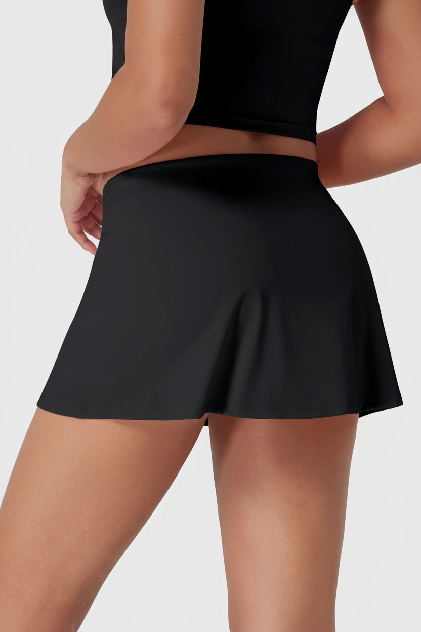 Wifenny Low Rise Mini Skort Black
