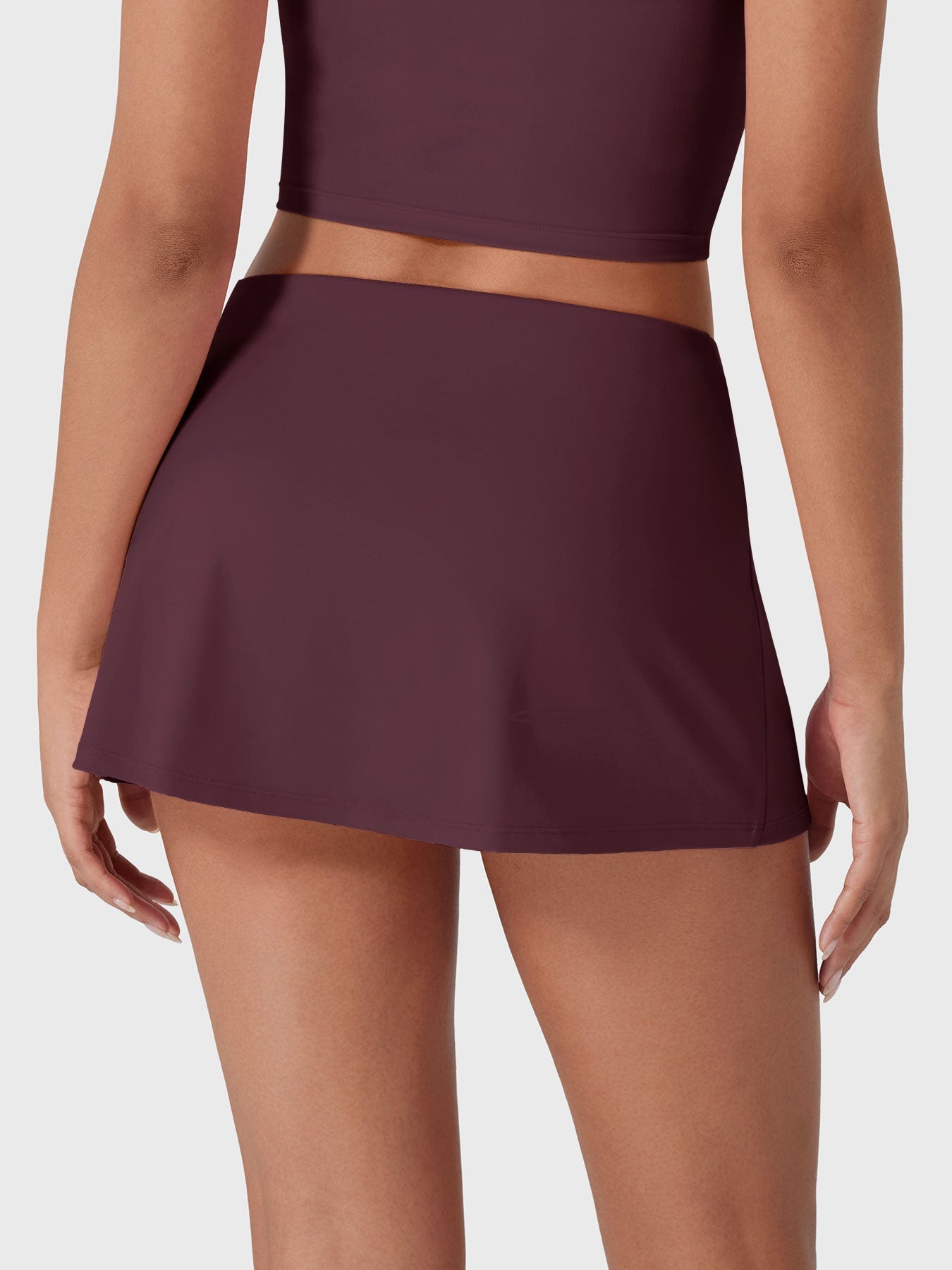 Wifenny Low Rise Mini Skort Fig Purple