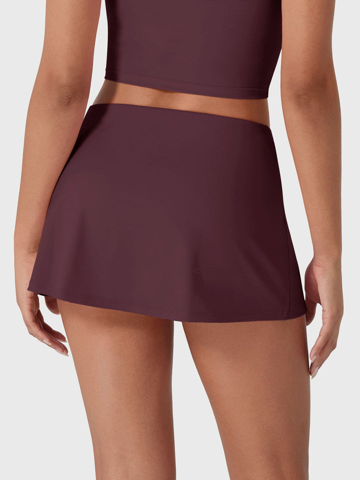 Vorti Low Rise Mini Skort Fig Purple