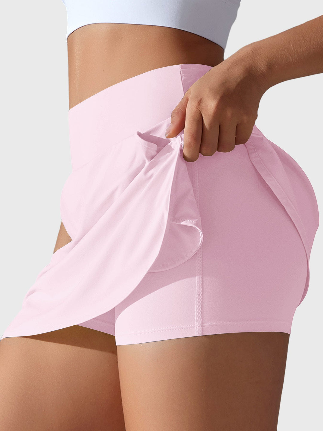 Vorti High Waisted Tennis Skorts Light Pink