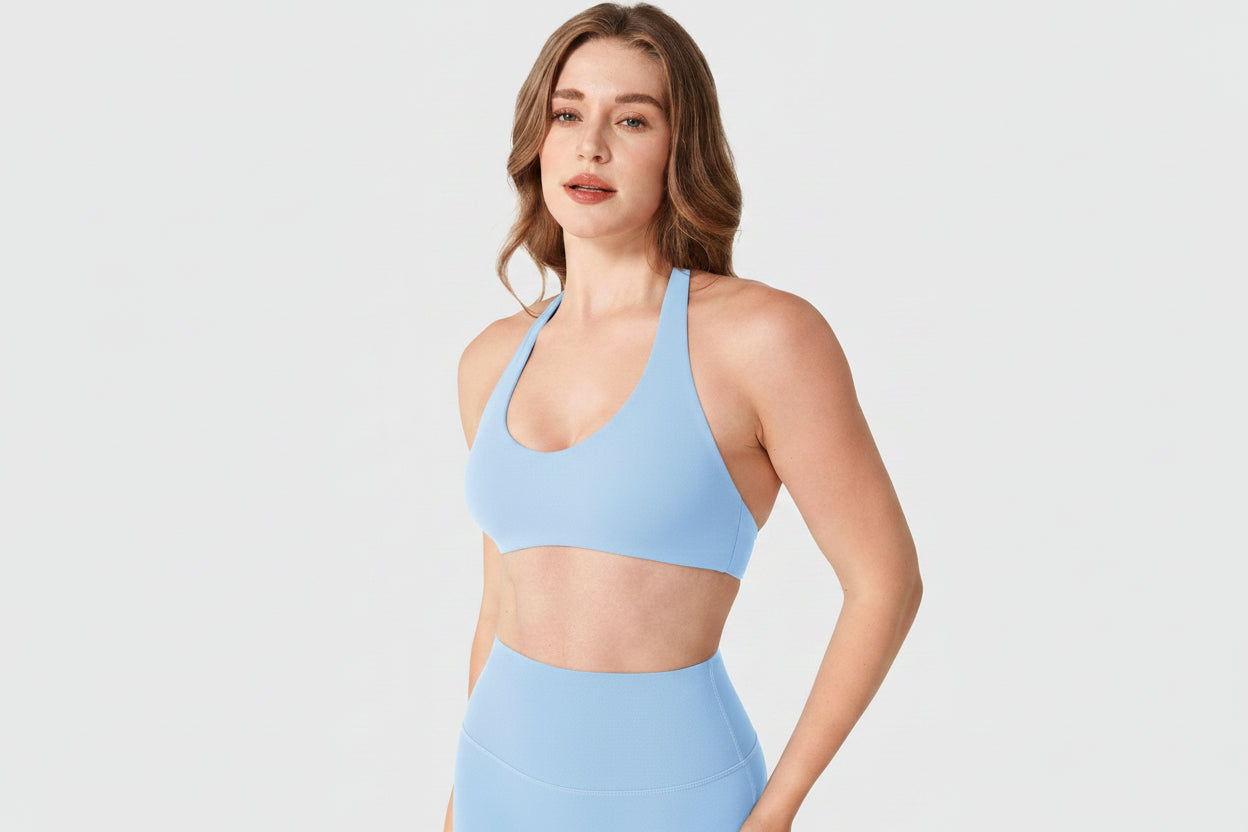 Vorti Laarni Halter Backless Sports Bra
