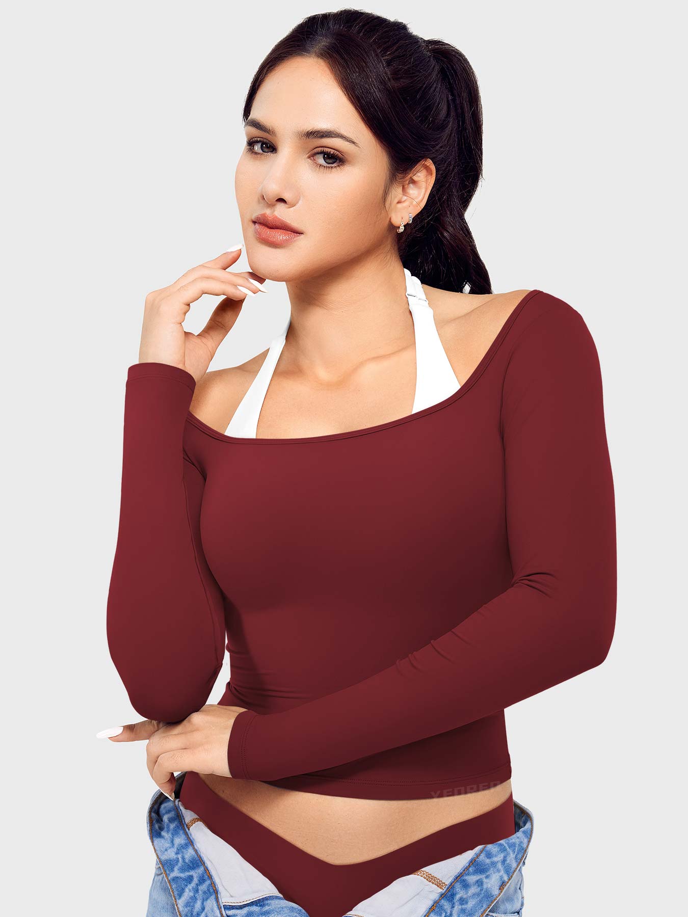 Vorti Arleney Square Neck Long Sleeve