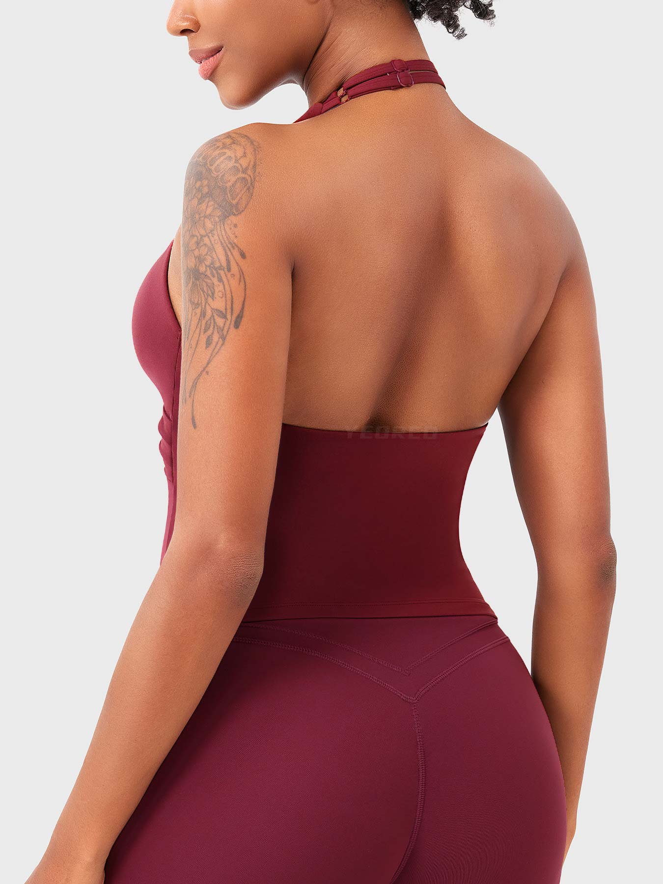 Vorti Elevine V Neck Halter Tank