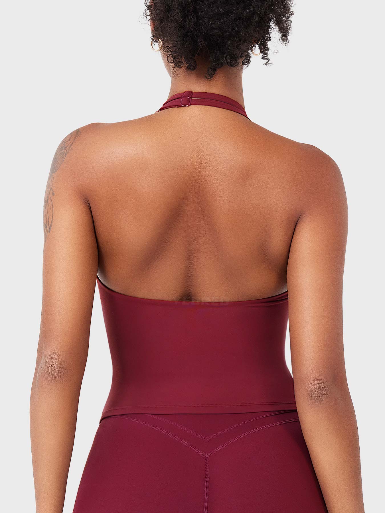 Vorti Elevine V Neck Halter Tank