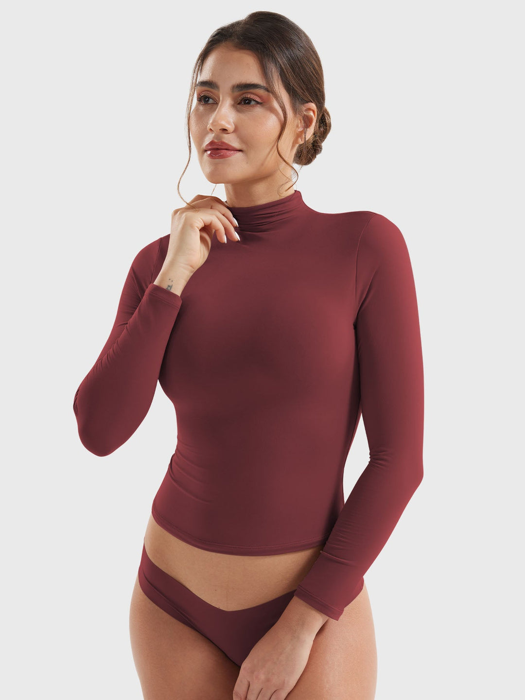 Vorti Sariah Turtle Neck Long Sleeves Shirts