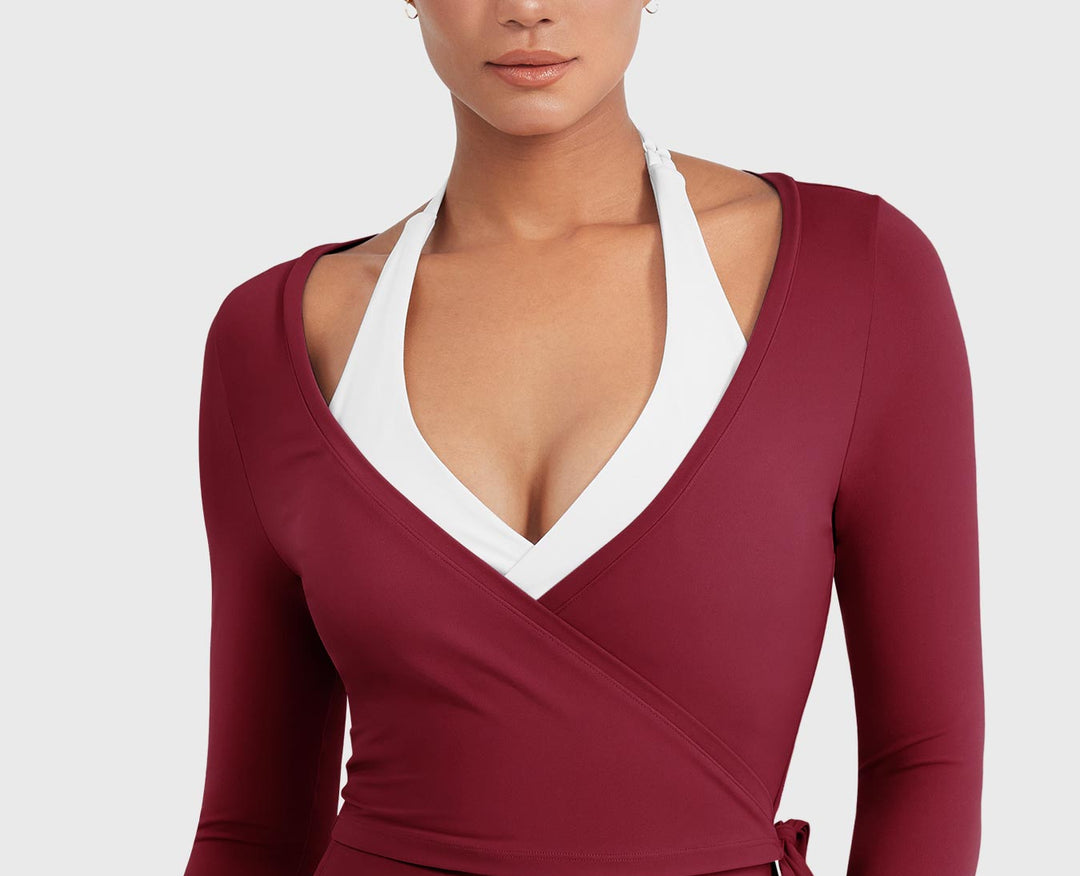 Vorti Michelie Long Sleeve Ballet Wrap Top