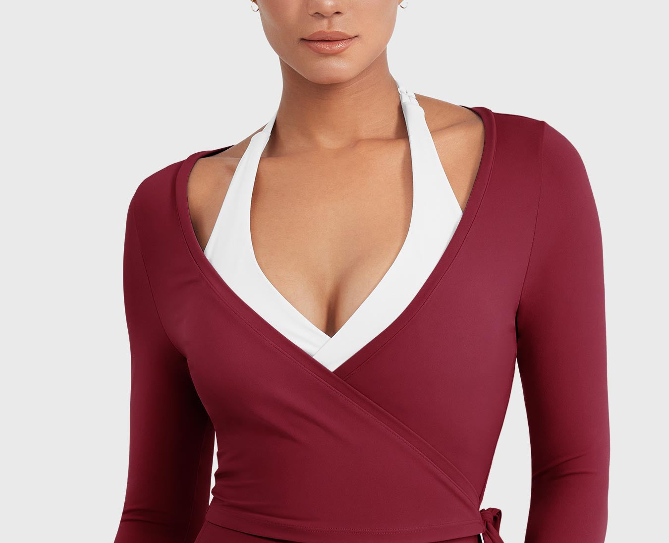 Vorti Michelie Long Sleeve Ballet Wrap Top