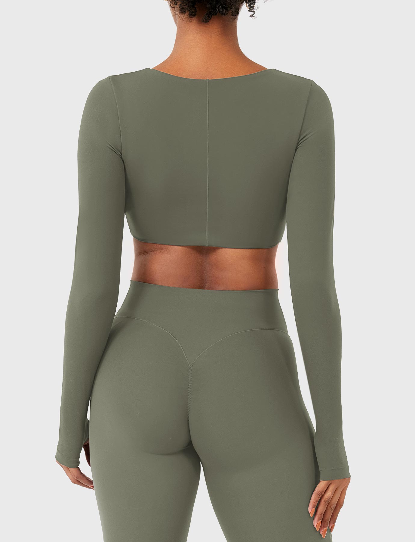 Vorti Agantha Ruched Long Sleeve Top