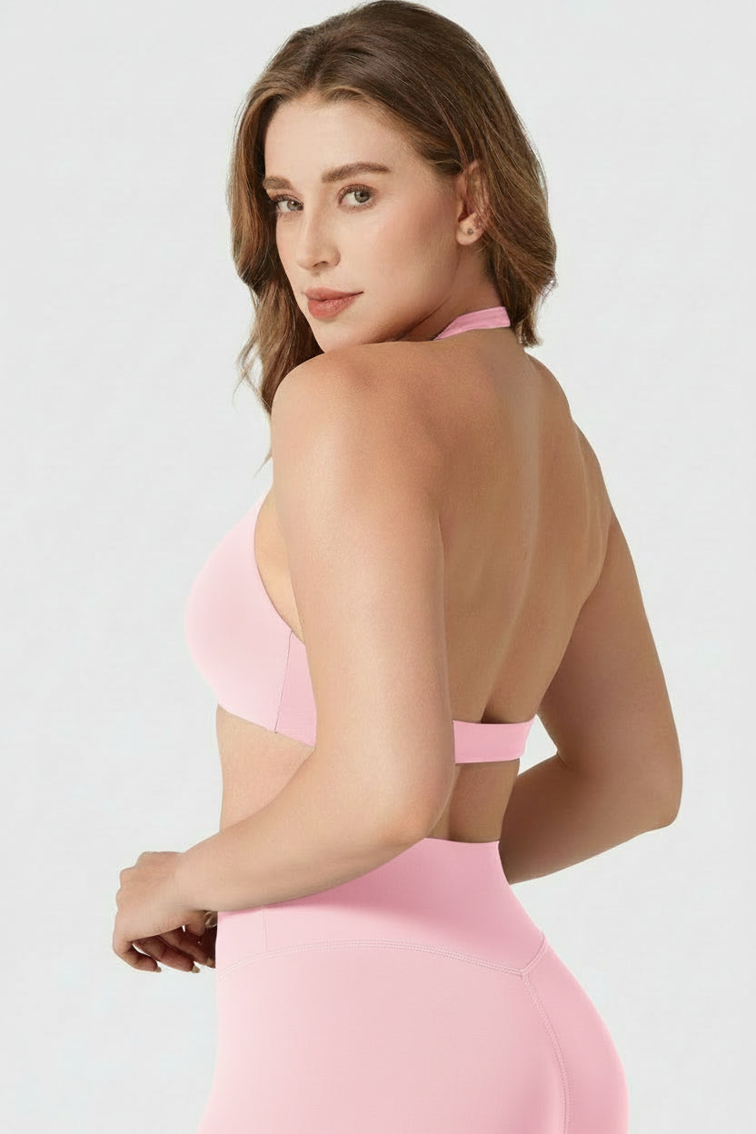 Vorti Laarni Halter Backless Sports Bra
