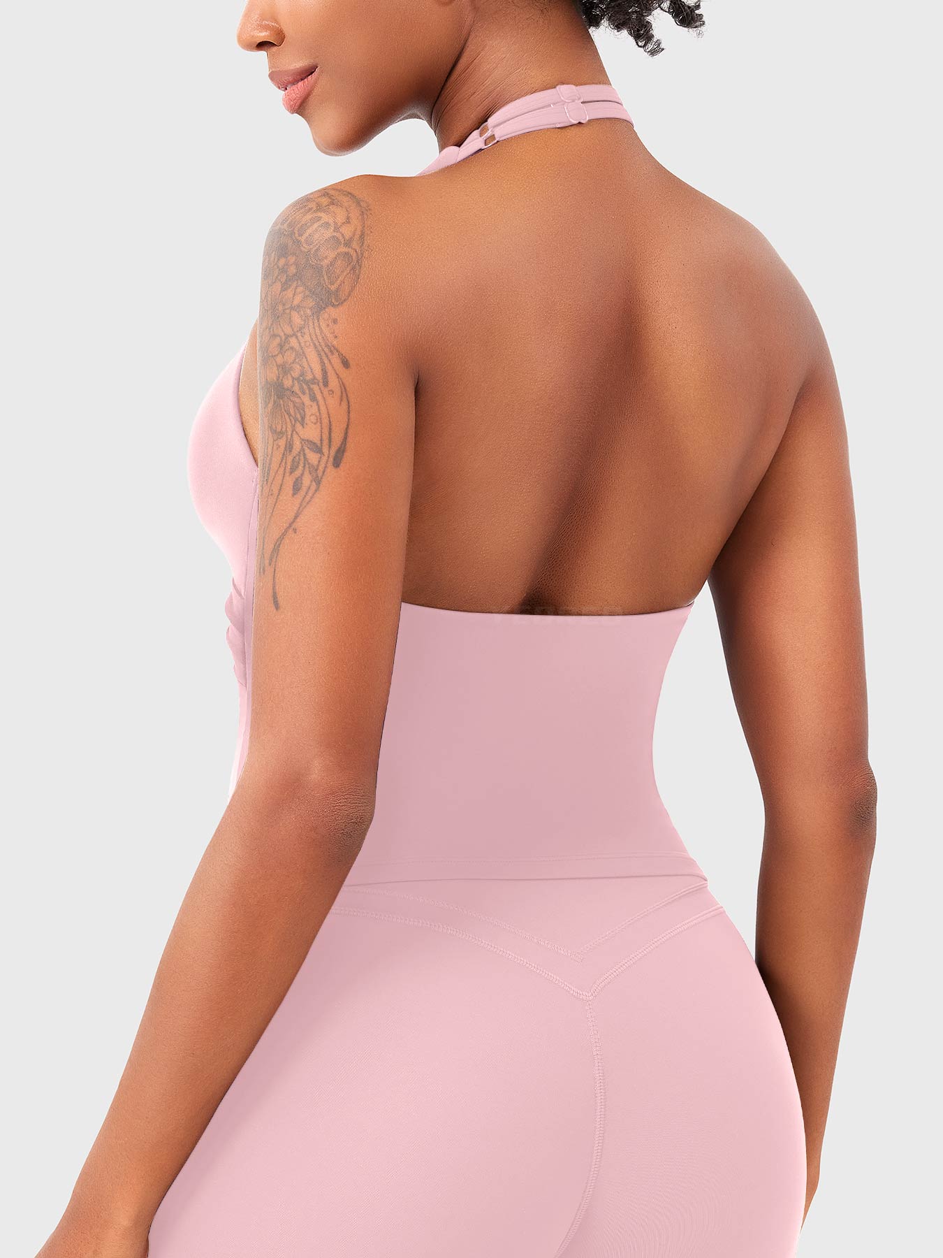 Vorti Elevine V Neck Halter Tank