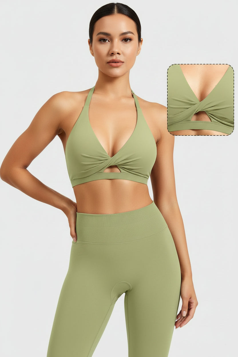 Vorti Micaela Twist Front Sports Bra