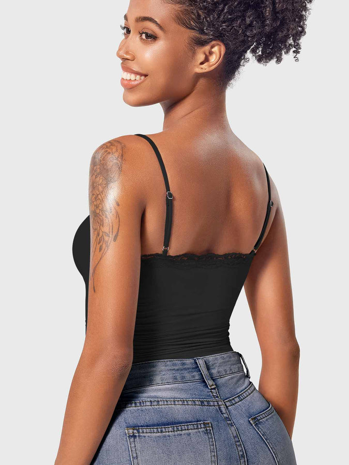 Vorti Annabely Square Neck Lace Tank