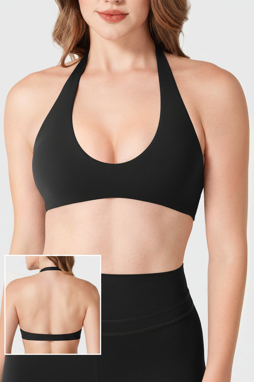Vorti Laarni Halter Backless Sports Bra