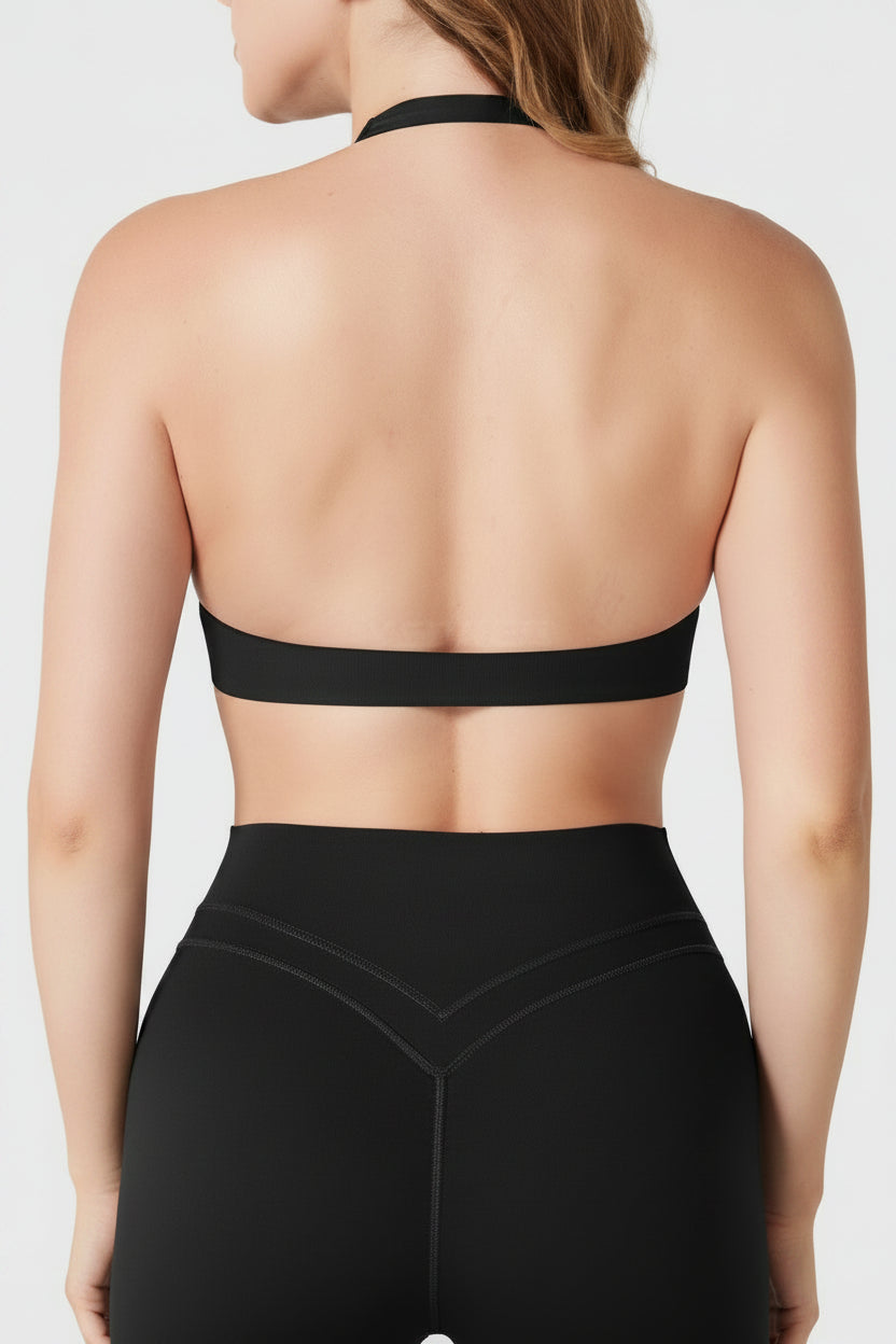 Vorti Laarni Halter Backless Sports Bra