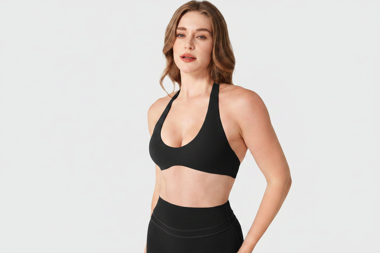 Vorti Laarni Halter Backless Sports Bra