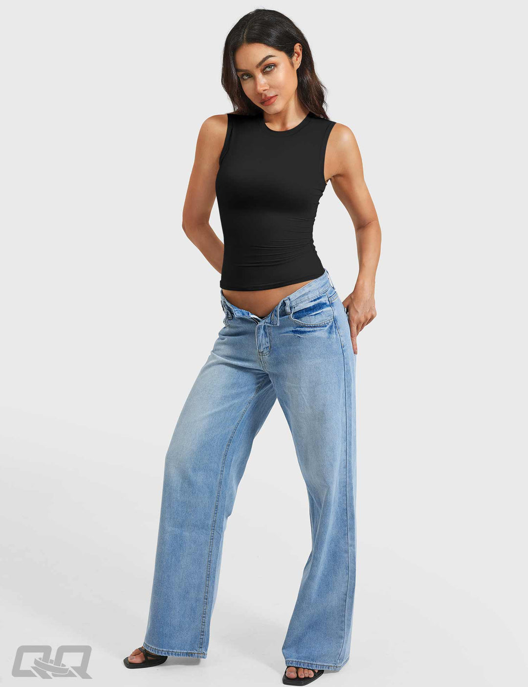 Vorti Sweeney Mock Neck Tank