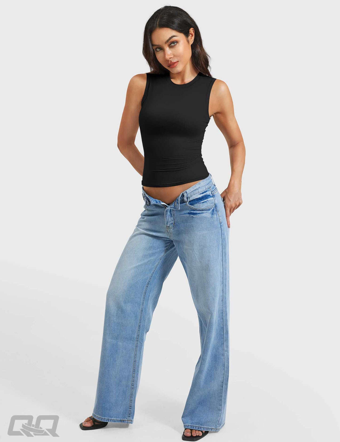 Vorti Sweeney Mock Neck Tank