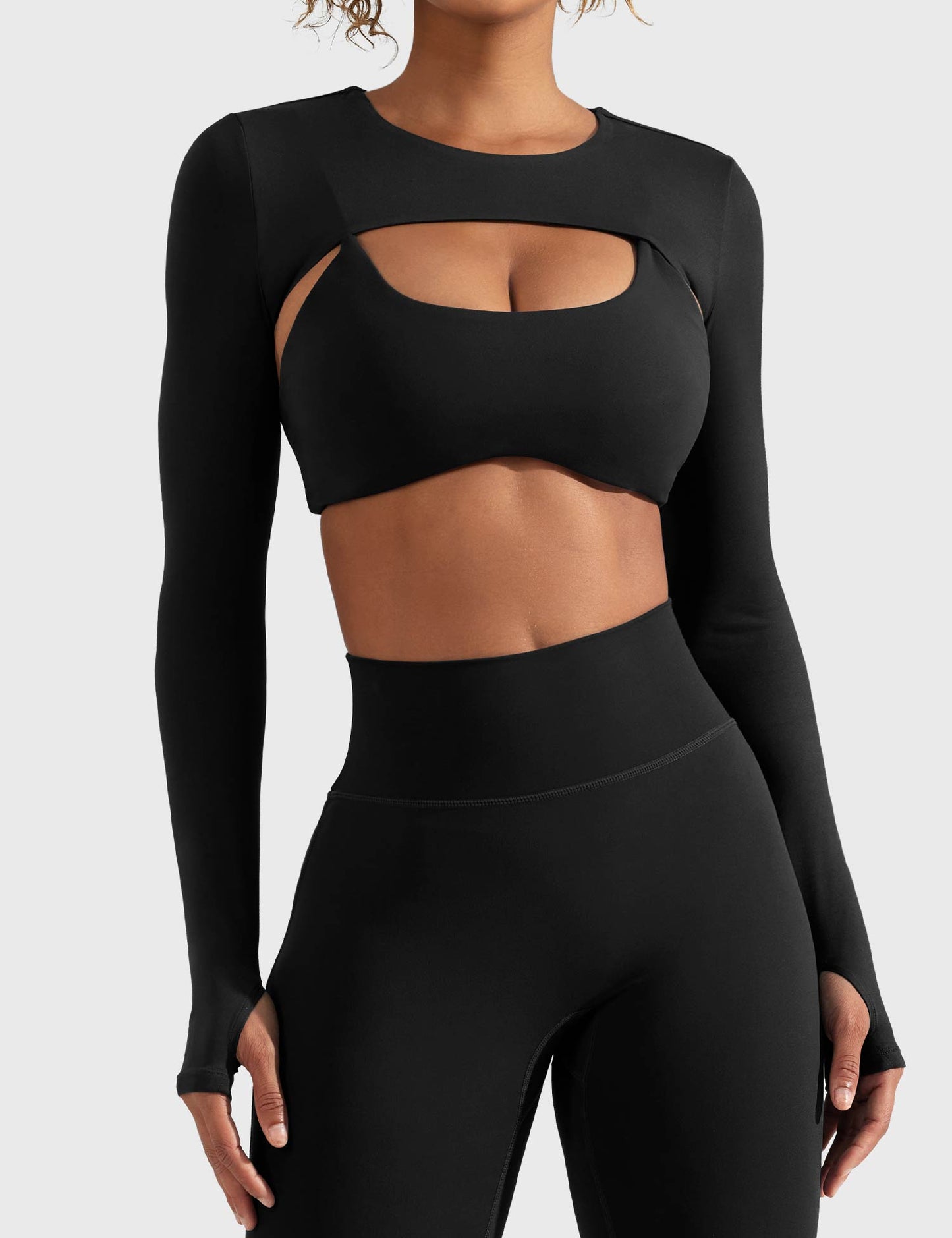 Vorti Crissy Long Sleeve Bolero Shrug
