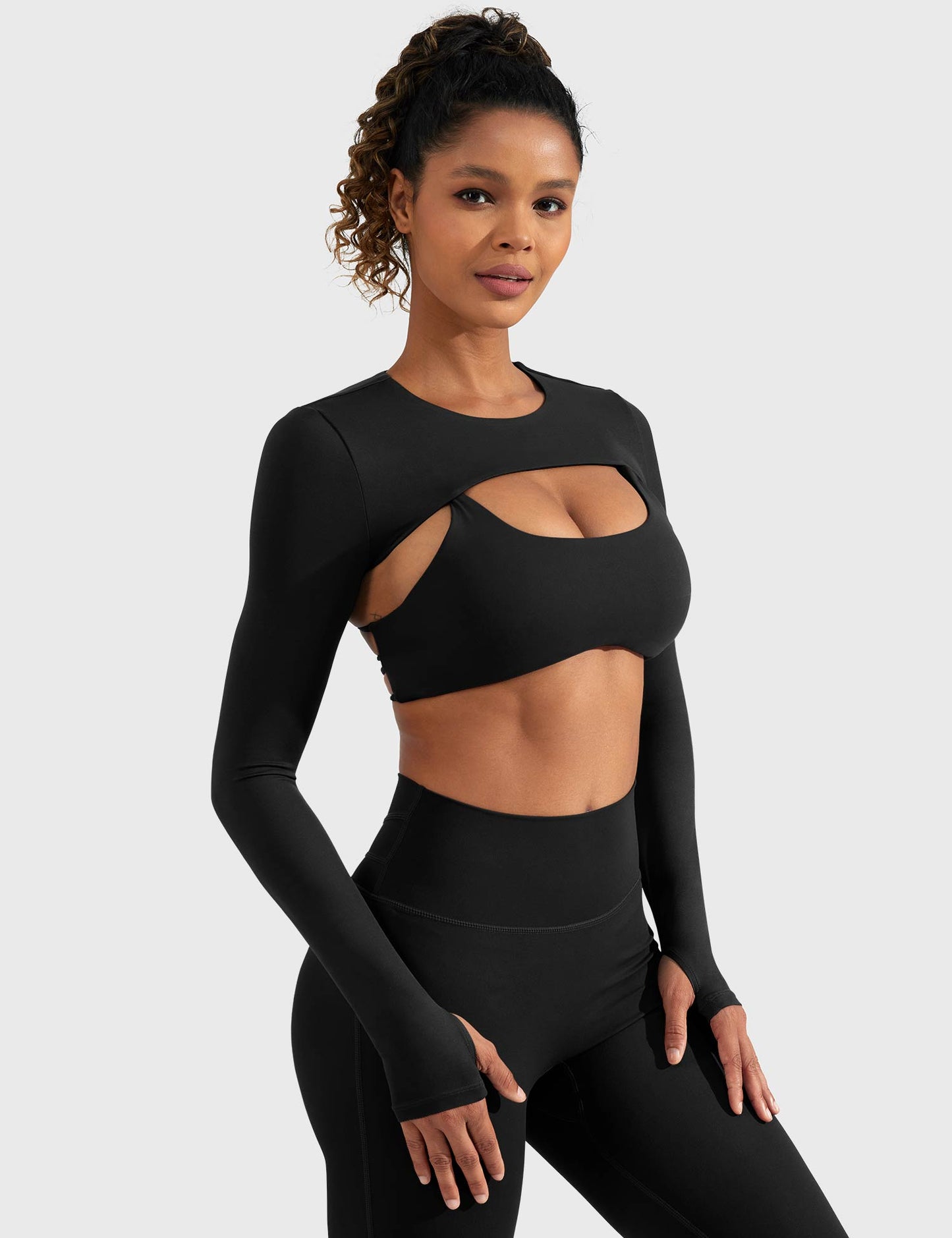 Vorti Crissy Long Sleeve Bolero Shrug