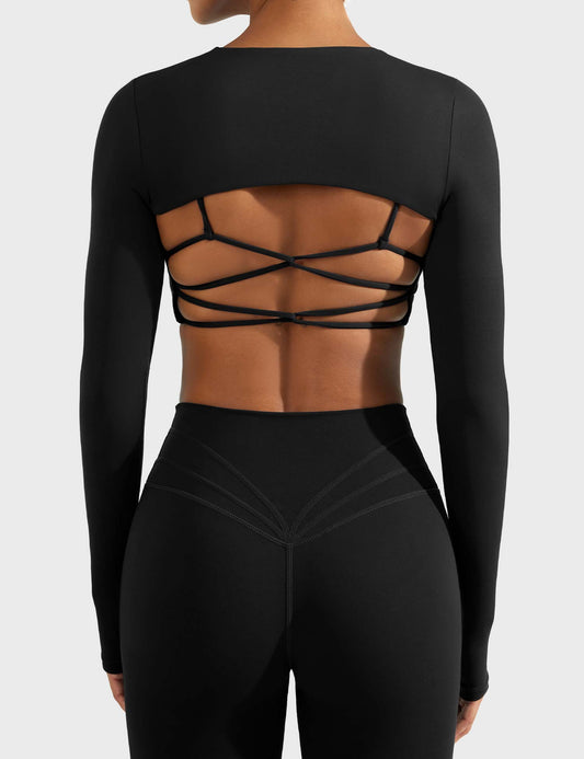 Vorti Crissy Long Sleeve Bolero Shrug