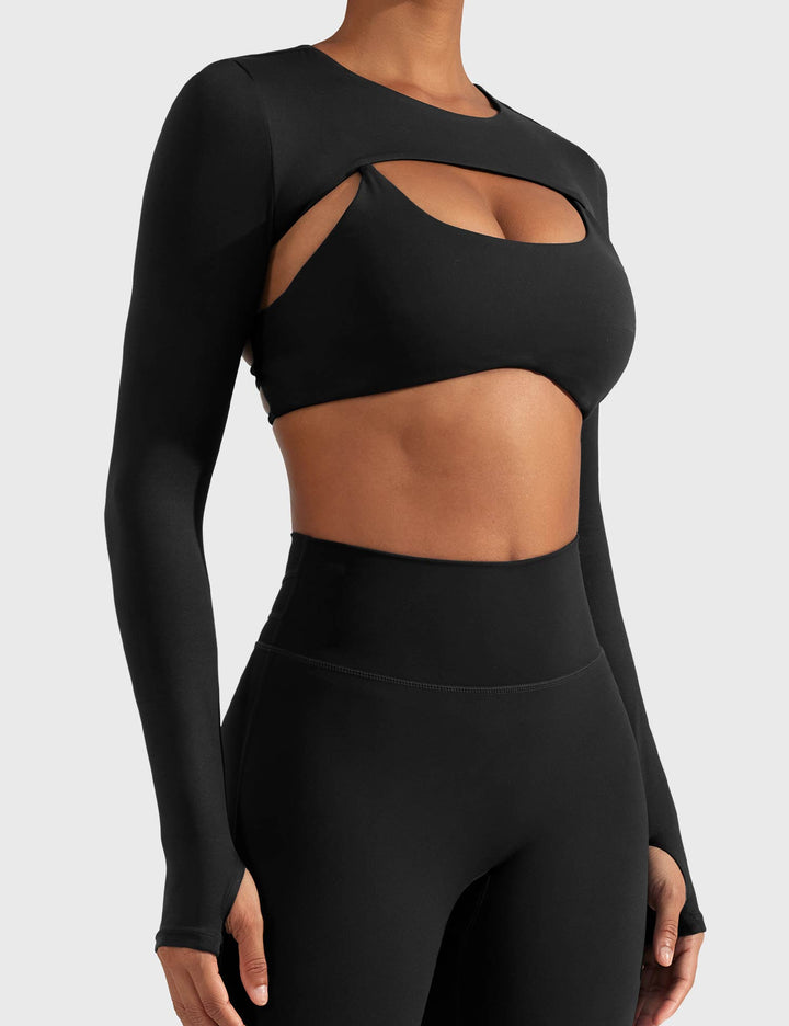 Vorti Crissy Long Sleeve Bolero Shrug