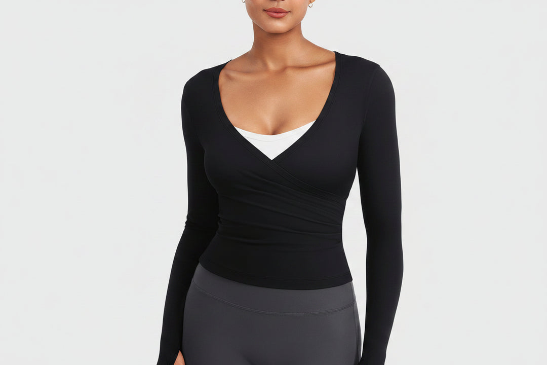 Vorti Minniy V Neck Long Sleeve Top