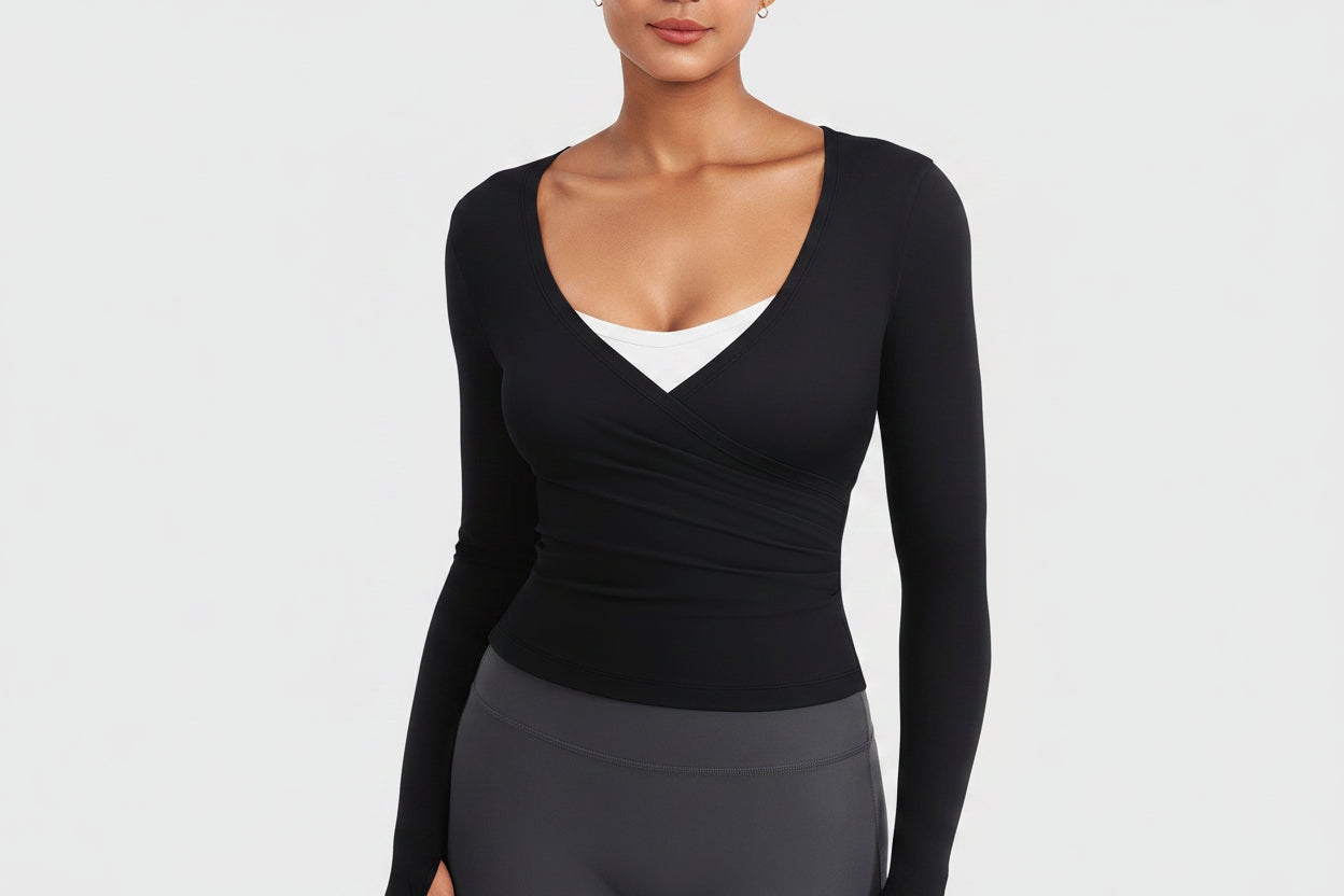 Vorti Minniy V Neck Long Sleeve Top