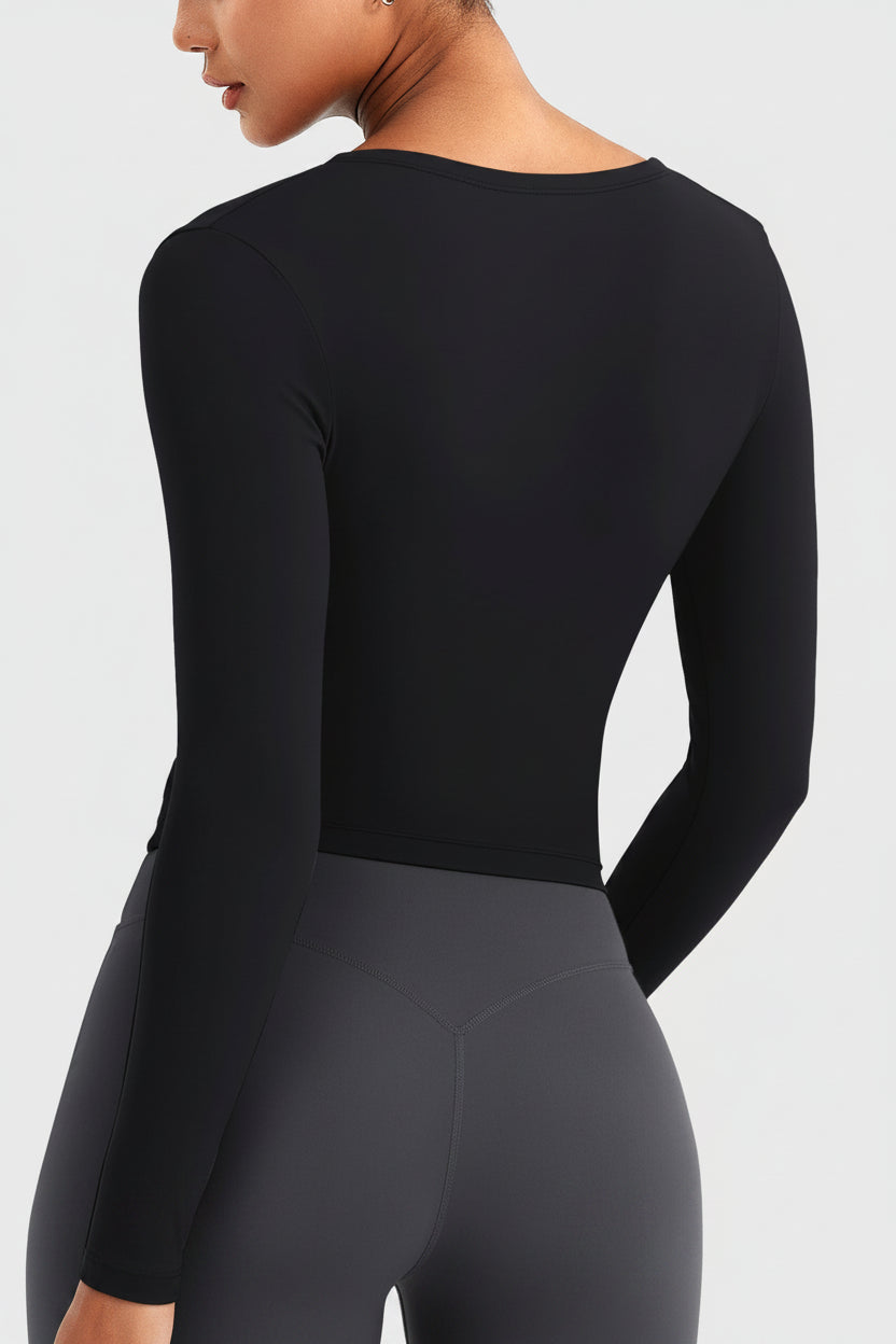 Vorti Minniy V Neck Long Sleeve Top